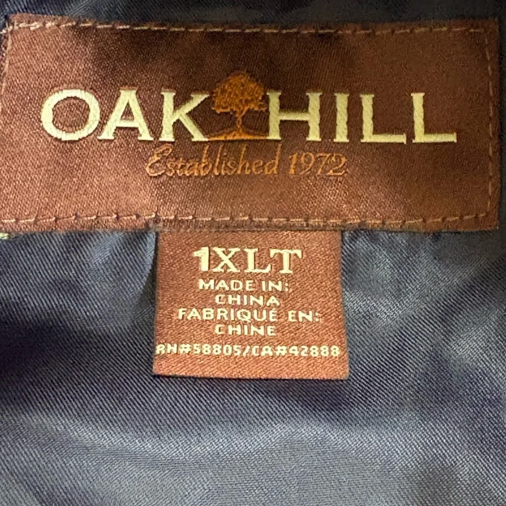 Oak Hill Puffer Shacket Navy Blue Jacket Men 1XLT Tall
